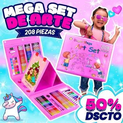 NUEVO MEGA-SET DE ARTE 208 PIEZAS EN TAMAÑO EXTRAGRANDE🎨✨