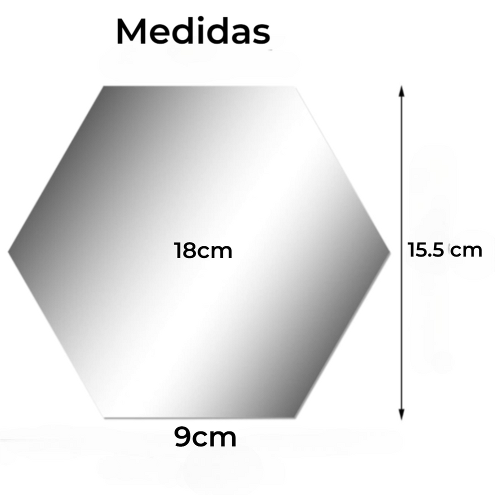 EspejoLuxe™ SET de Espejos decorativos Autoadhesivo 18cm