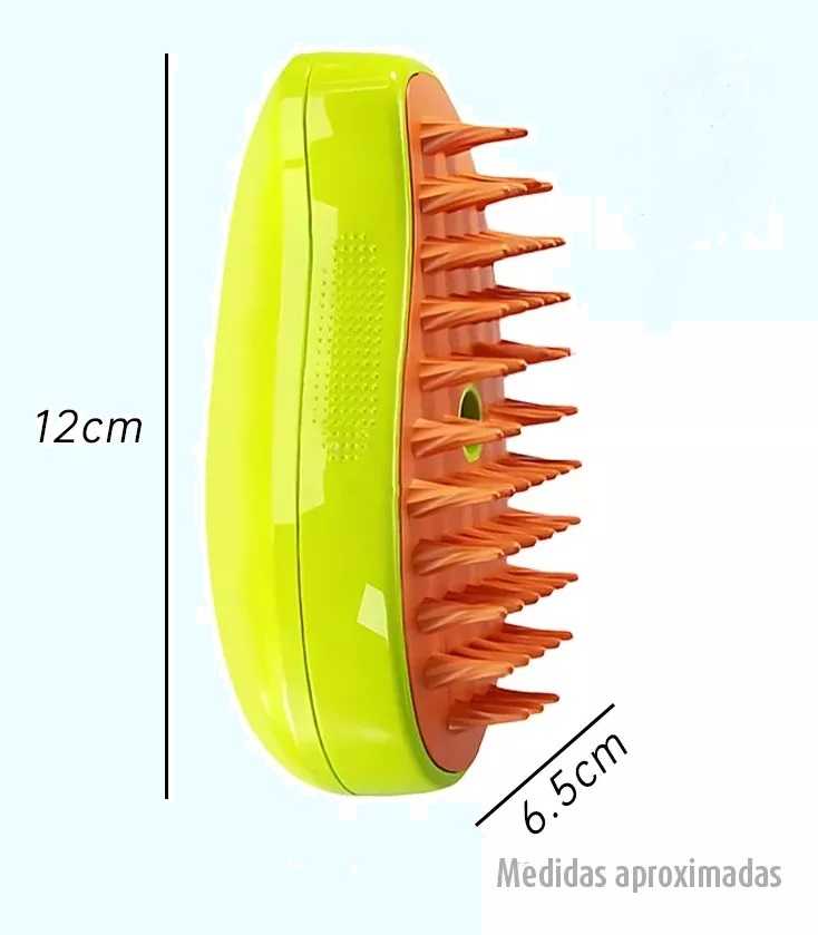 CEPILLO A VAPOR MASAJEADOR PARA PERROS Y GATOS RECARGABLE