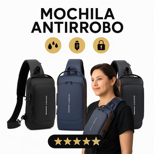 UrbanLock™ | Mochila Antirobo de Cuero con Candado