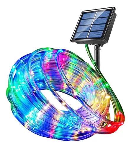 Luz Navidad Solar Exterior 20mt Manguera